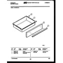 Frigidaire REGS38BNW1 drawer parts diagram