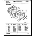 Frigidaire REGS38BNW1 door parts diagram