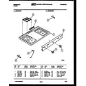 Frigidaire G31BPNL2 cooktop parts diagram