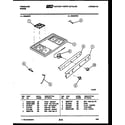 Frigidaire GG32NL2 cooktop parts diagram