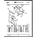 Frigidaire GG32NL2 burner, manifold and gas control diagram