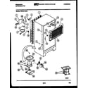 Frigidaire FPCE21TNH0 system and automatic defrost parts diagram