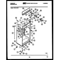 Frigidaire FPCE19TNA0 cabinet parts diagram