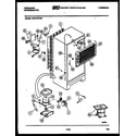 Frigidaire FPCE19TNA0 system and automatic defrost parts diagram