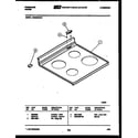 Frigidaire RGS36BNW1 cooktop parts diagram