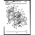Frigidaire FPES18TLW3 door parts diagram