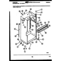 Frigidaire FPES18TLW3 cabinet parts diagram
