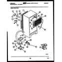 Frigidaire FPES18TLW3 system and automatic defrost parts diagram