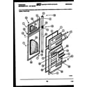 Frigidaire FPS21TLH3 door parts diagram