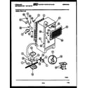 Frigidaire FPS21TLH3 system and automatic defrost parts diagram