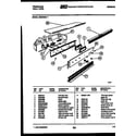 Frigidaire REG78WLB1 control panel diagram
