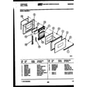 Frigidaire REG78WLB1 door parts diagram