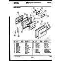 Frigidaire REG78WLB1 door parts diagram