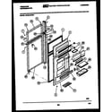 Frigidaire FPCE19TNW1 door parts diagram