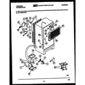 Frigidaire FPCE19TNW1 system and automatic defrost parts diagram