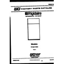 Frigidaire FPCE21TNW2 cover page diagram