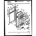 Frigidaire FPCE21TNW2 door parts diagram