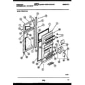 Frigidaire FPES18TLL4 door parts diagram