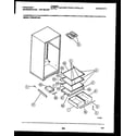 Frigidaire FPES18TLL4 shelves and supports diagram