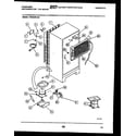 Frigidaire FPES18TLL4 system and automatic defrost parts diagram