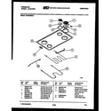 Frigidaire REG533NL1 cooktop and broiler parts diagram