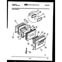 Frigidaire REG533NL1 door parts diagram