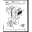 Frigidaire FPD19TFA1 system and automatic defrost parts diagram