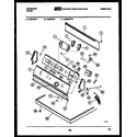 Frigidaire DGDFW2 console and control parts diagram