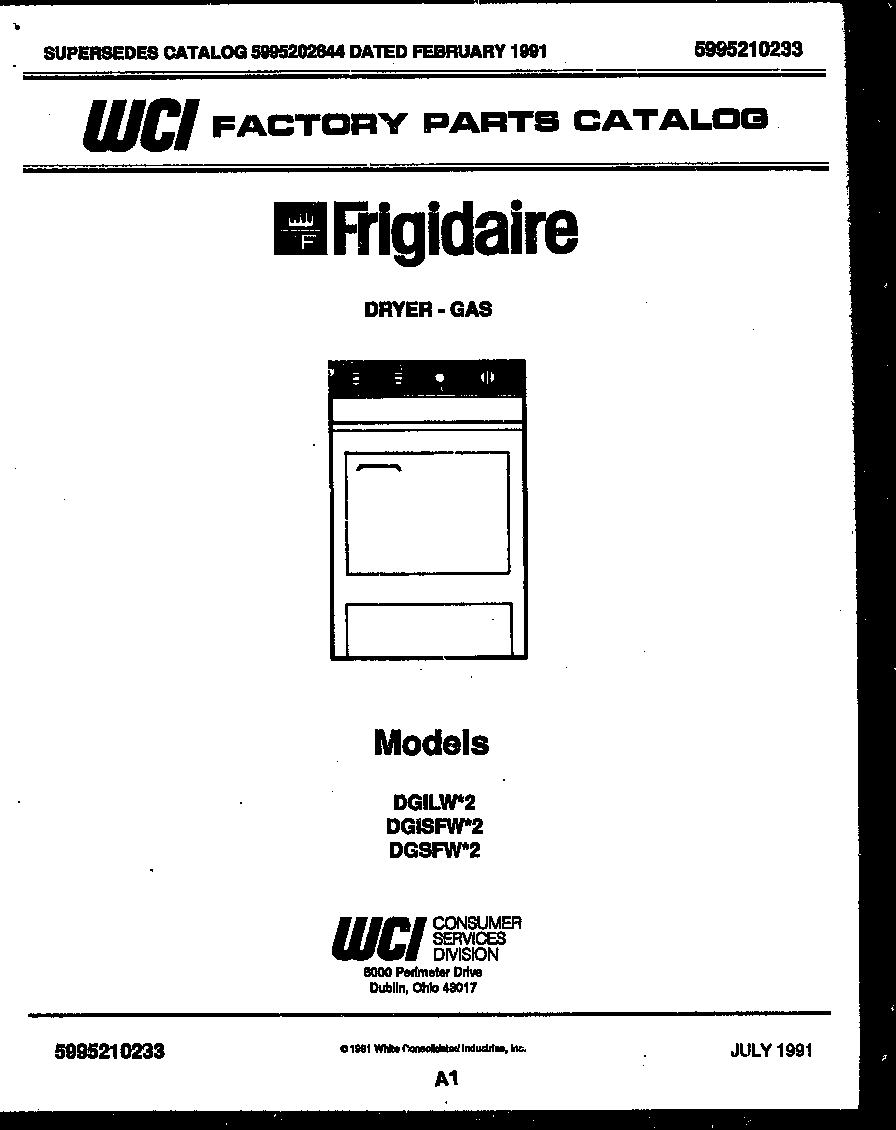 Frigidaire DGISFL2 null diagram