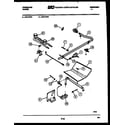 Frigidaire G21PCW5 burner, manifold and gas control diagram