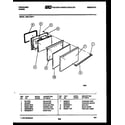 Frigidaire G30LPNW1 door parts diagram