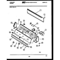 Frigidaire WDSLL0 console and control parts diagram