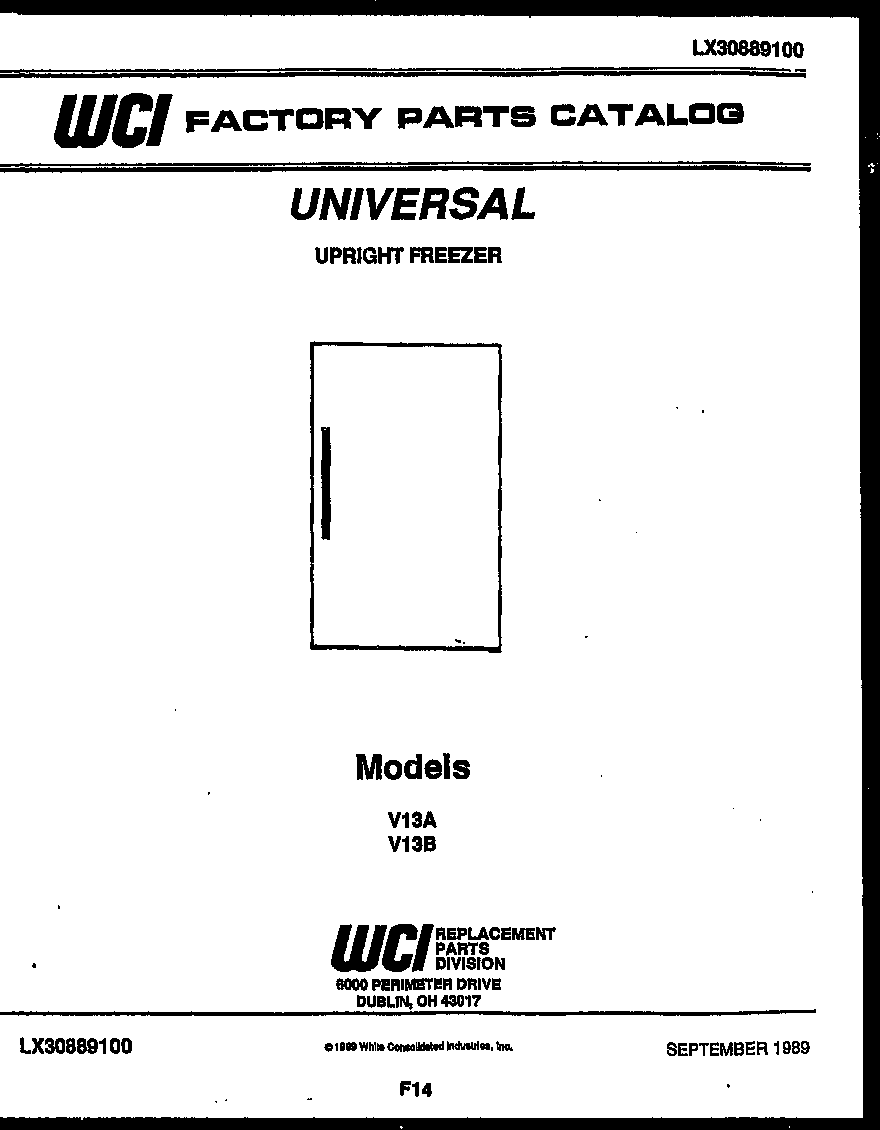 Frigidaire V13B null diagram