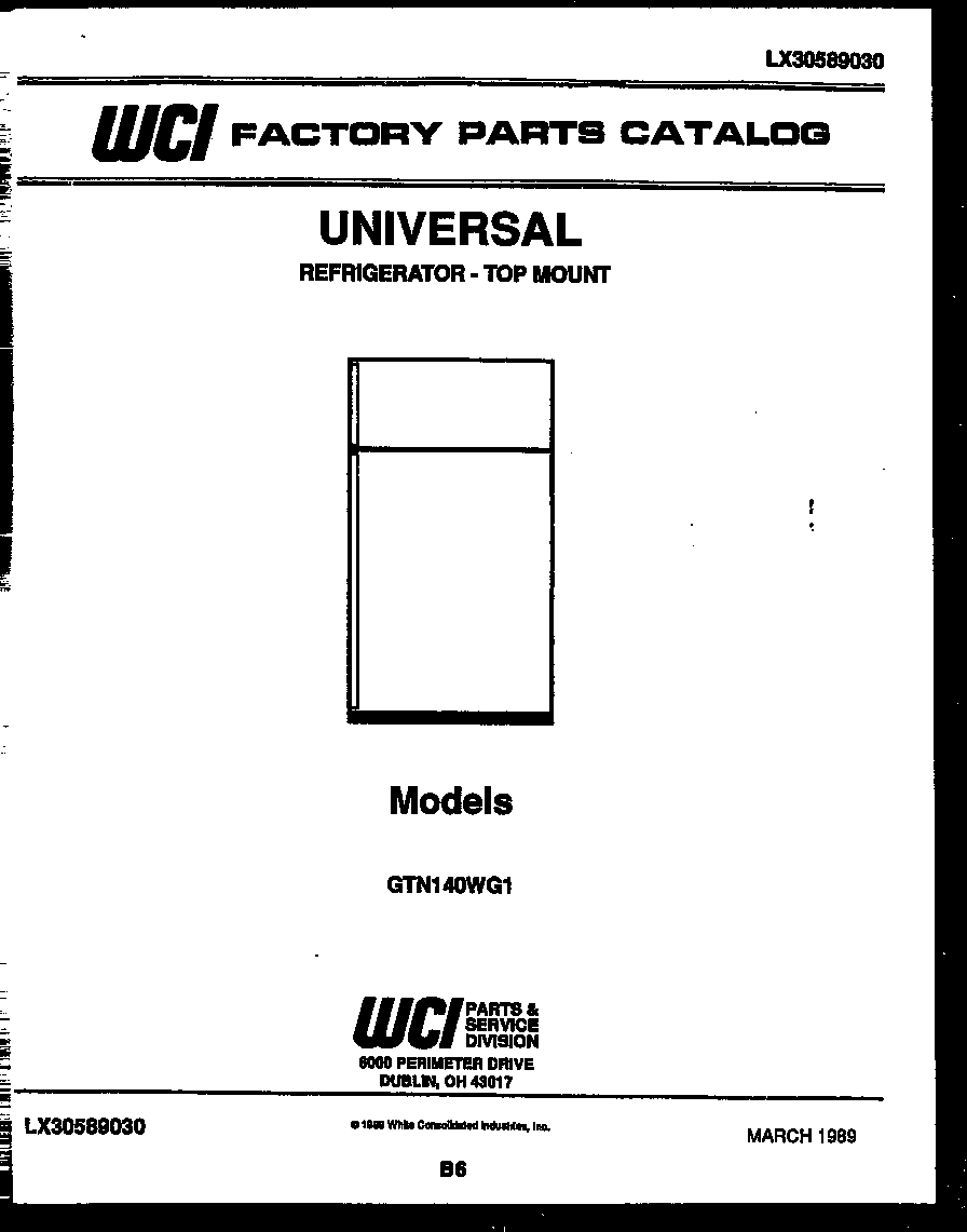 Gibson GTN140BG1 cover diagram