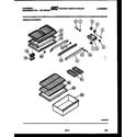 Frigidaire GTN140AG1 shelves and supports diagram