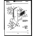 White-Westinghouse GTN175BH1 system and automatic defrost parts diagram