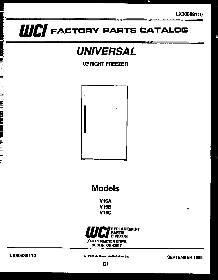 Universal/Multiflex (Frigidaire) V16C null diagram