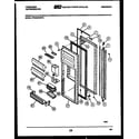 Frigidaire FPCE22V3FL1 refrigerator door parts diagram