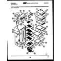Frigidaire FPCE22V3FL1 shelves and supports diagram