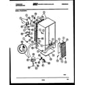 Frigidaire FPCE22V3FL1 system and automatic defrost parts diagram
