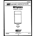 Frigidaire FPZ17TFL3 cover diagram