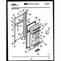 Frigidaire FPZ17TFL3 door parts diagram