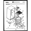 Frigidaire FPZ17TFL3 shelves and supports diagram