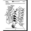 Frigidaire FPCE24VWPL0 shelves and supports diagram