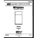Frigidaire FPES21TPW0 cover diagram