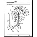 Frigidaire FPES21TPW0 cabinet parts diagram