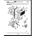 Frigidaire FPES21TPW0 system and automatic defrost parts diagram