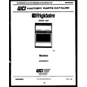 Frigidaire GPG35BPM1 cover diagram