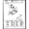 Frigidaire GPG35BPM1 cooktop parts diagram