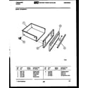Frigidaire GPG35BPM1 drawer parts diagram